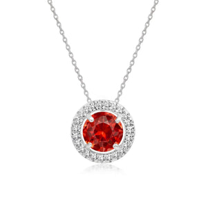 Cavalli January Birthstone Necklace (Silver)
