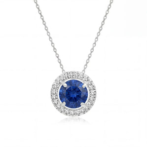 Cavalli September Birthstone Necklace (Silver)