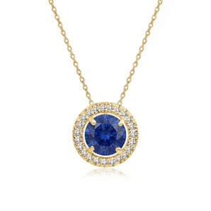 Cavalli September Birthstone Necklace (Gold)