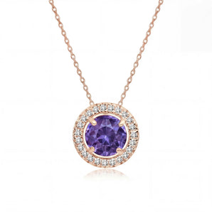 Cavalli December Birthstone Necklace (Rose gold)
