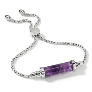 Amethyst CC Bracelet (Silver)