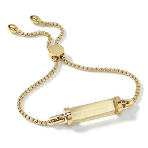 Yellow Crystal CC Bracelet (Gold)