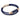 Blue Sandstone CC Double Strap Leather Bracelet (Palace Blue-Rose Gold)
