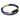 Obsidian CC Double Strap Leather Bracelet (Palace Blue-Gold)