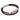 Rhodochrosite CC Double Strap Leather Bracelet (Walnut Brown-Silver)