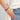 Rhodochrosite CC Double Strap Leather Bracelet (Walnut Brown-Rose Gold)