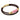 Rhodochrosite CC Double Strap Leather Bracelet (Walnut Brown-Gold)