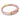 Rhodochrosite CC Double Strap Leather Bracelet (Sakura Pink-Gold)