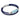 Aquamarine CC Double Strap Leather Bracelet (Palace Blue-Silver)