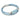 Aquamarine CC Double Strap Leather Bracelet (Sky Blue-Silver)