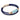 Aquamarine CC Double Strap Leather Bracelet (Palace Blue-Rose Gold)