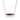 Amethyst CC Necklace (Rose Gold)