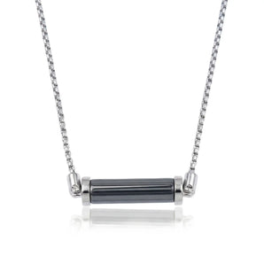 Hematite CC Necklace (Silver)