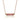 Strawberry Quartz CC Necklace (Rose Gold)