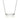 White Crystal CC Necklace (Silver)