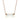 White Crystal CC Necklace (Rose Gold)