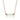 White Jade CC Necklace (Rose Gold)