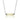 Yellow Crystal CC Necklace (Silver)