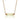 Yellow Crystal CC Necklace (Rose Gold)