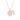 Éternel Circle Engravable Necklace (Rose Gold)