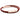 Le Tien Double Leather Bracelet (Lucky Red-Rose Gold)