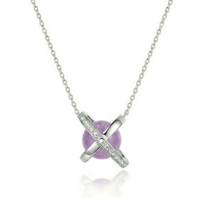 The Planet Lavender Amethyst Necklace (Silver)