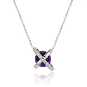 The Planet Amethyst Necklace (Silver)