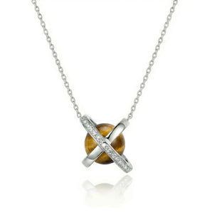 The Planet Golden Tiger's Eye Necklace (Silver)