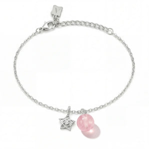 Shinning Star Rose Quartz Bracelet