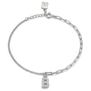 Trésor Initial [ B ] Bracelet (Silver)