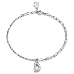 Trésor Initial [ D ] Bracelet (Silver)