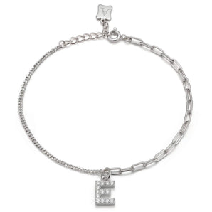 Trésor Initial [ E ] Bracelet (Silver)
