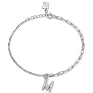Trésor Initial [ M ] Bracelet (Silver)