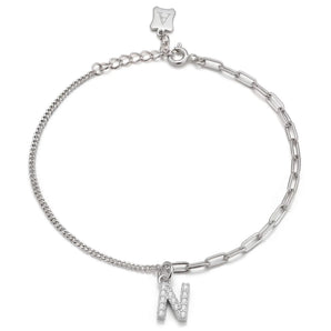 Trésor Initial [ N ] Bracelet (Silver)