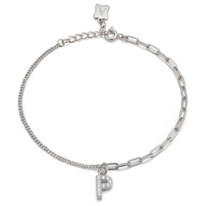 Trésor Initial [ P ] Bracelet (Silver)