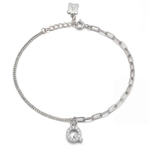 Trésor Initial [ Q ] Bracelet (Silver)