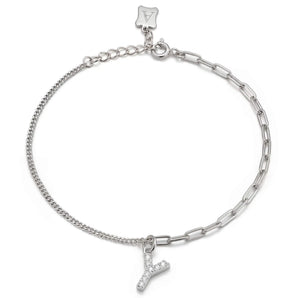 Trésor Initial [ Y ] Bracelet (Silver)