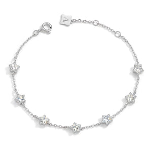 L'amour Sparkling Lucky Star Bracelet (Silver)