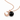 The Moon Obsidian Necklace (Rose Gold)