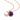 The Moon Amethyst Necklace (Rose Gold)