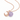 The Moon Lavender Amethyst Necklace (Rose Gold)