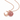 The Moon Strawberry Quartz Necklace (Rose Gold)
