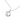 L'amour Moon Flower Necklace (Silver)
