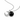 The Moon Obsidian Necklace (Silver)