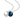 The Moon Blue Tiger's Eye Necklace (Silver)