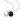 The Moon Blue Sandstone Crystal Necklace (Silver)