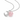 The Moon Rose Quartz Necklace (Silver)