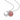 The Moon Strawberry Quartz Necklace (Silver)