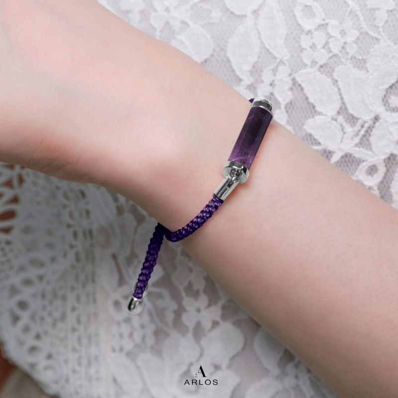 紫水晶CC編織手繩 (左右索)