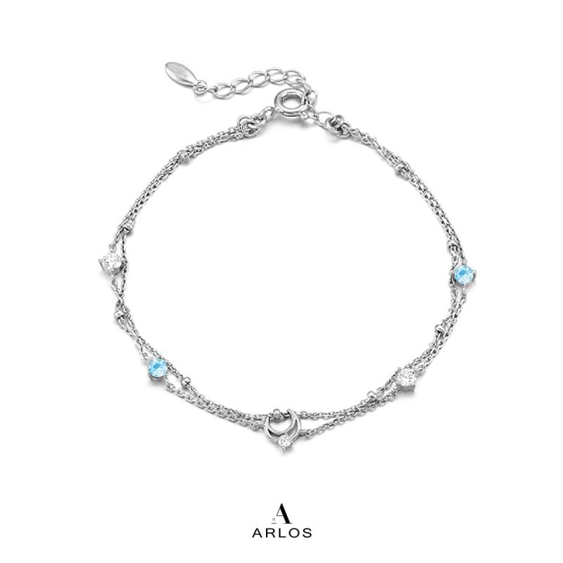 L'amour Moon Star Bracelet (Silver)